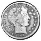 1906 D BARBER HALF DOLLAR G