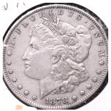 1878 REVERSE OF 79 MORGAN DOLLAR XF
