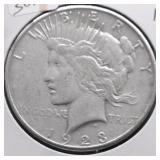 1923 S PEACE DOLLAR VF