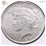 1923 PEACE DOLLAR AU