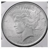 1922 CHOICE BU PEACE DOLLAR
