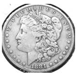 1881 MORGAN DOLLAR VF