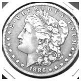 1886 O MORGAN DOLLAR F