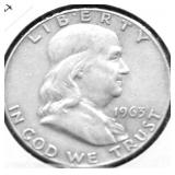 1963 D FRANKLIN HALF DOLLAR XF