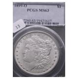 1899 O PCGS MS63 MORGAN DOLLAR