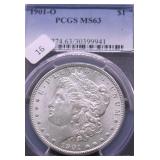 1901 O PCGS MS63 MORGAQN DOLLAR