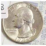 1949 D WASHINGTON QUARTER SUPURB GEM