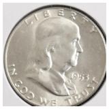 1953 CHOICE BU FRANKLIN HALF DOLLAR