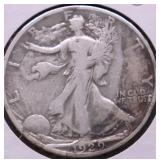 1929 S WALKING HALF DOLLAR F