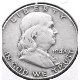 1948 FRANKLIN HALF DOLLAR VF
