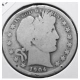 1904 BARBER HALF DOLLAR G