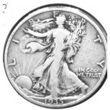 1935 S  WALKING HALF DOLLAR VF