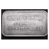 1  OZ .999 SILVER ENGELHARD BAR