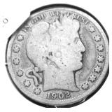 1902 BARBER HALF DOLLAR G