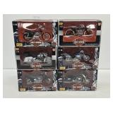 6 NIB Harley-Davidson Die Cast Motorcycles