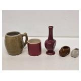 Uhl Pottery Barrel Mug & Miniature Items