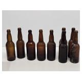 Early Amber Glass Beer Bottles