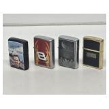 4 Souvenir Zippo Lighters