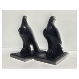 Art Deco Heavy Falcon Bookends