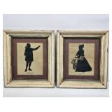 2 Framed Victorian Silhouettes