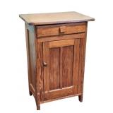 Primitive Wooden 1 Door Washstand