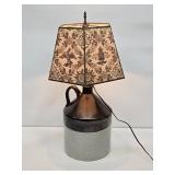 Primitive Stoneware Jug Table Lamp