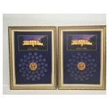 United States Presidential Dollars Display Boards