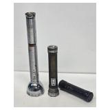 3 Vintage Flashlights 1 Navy