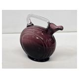 Art Glass Pitcher with Applied Handle
