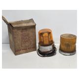 2 Yellow Beacon Lights