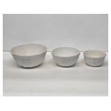 3 Piece China Nesting Mixing Bowl Set