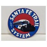 Santa Fe Trail System Enameled Sign