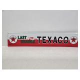 Texaco Embossed Metal Sign