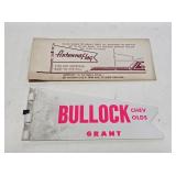 NOS Bullock Grant Chevy & Olds Antenna Flag