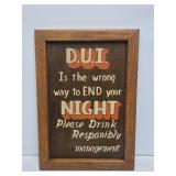 Wooden Novelty Bar Sign