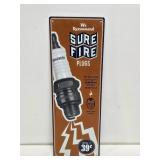 Sure Fire Spark Plugs Metal Sign