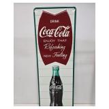 Coca-Cola Embossed Metal Sign