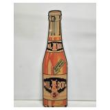 Milk Botl Beverages Die Cut Embossed Sign