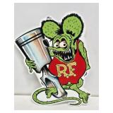Rat Fink Enameled Sign