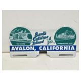 Santa Catalina License Plate Topper