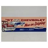 1957 Chevrolet Enameled Sign