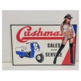 Cushman Scooters Enameled Sign