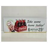 Coca-Cola Sprite Boy Embossed Metal Sign