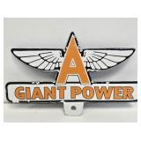 Flying A Giant Power SSP License Plate Topper