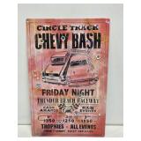 Chevy Bash Embossed Metal Sign