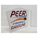 Peer Fireball Gasoline Enameled Flange Sign