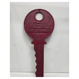 Keil Keys Die Cut Cast Aluminum Sign