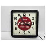 Coca-Cola Clock with Wooden Frame