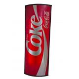 Large Coke Light-Up Curved Lens Sign