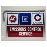 AC Delco GM Double Sided Sign with Hanger